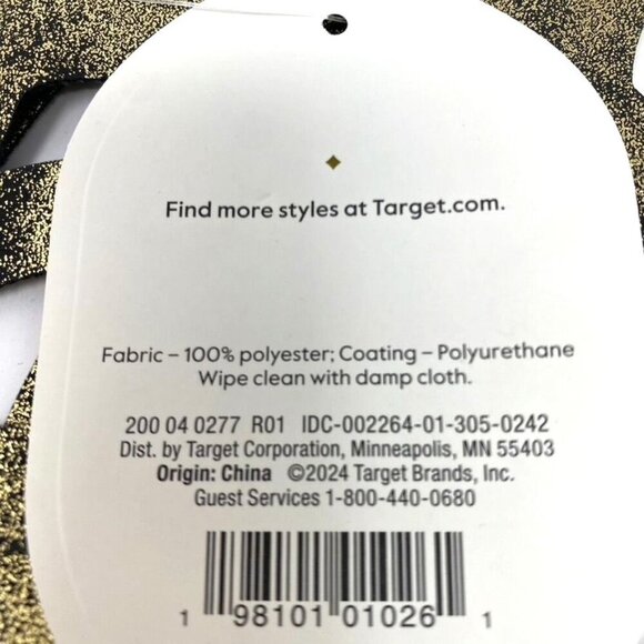 Faux Leather 2 Charger Placemats Threshold™ Black Spiderweb Halloween 15"x15" - Picture 3 of 8